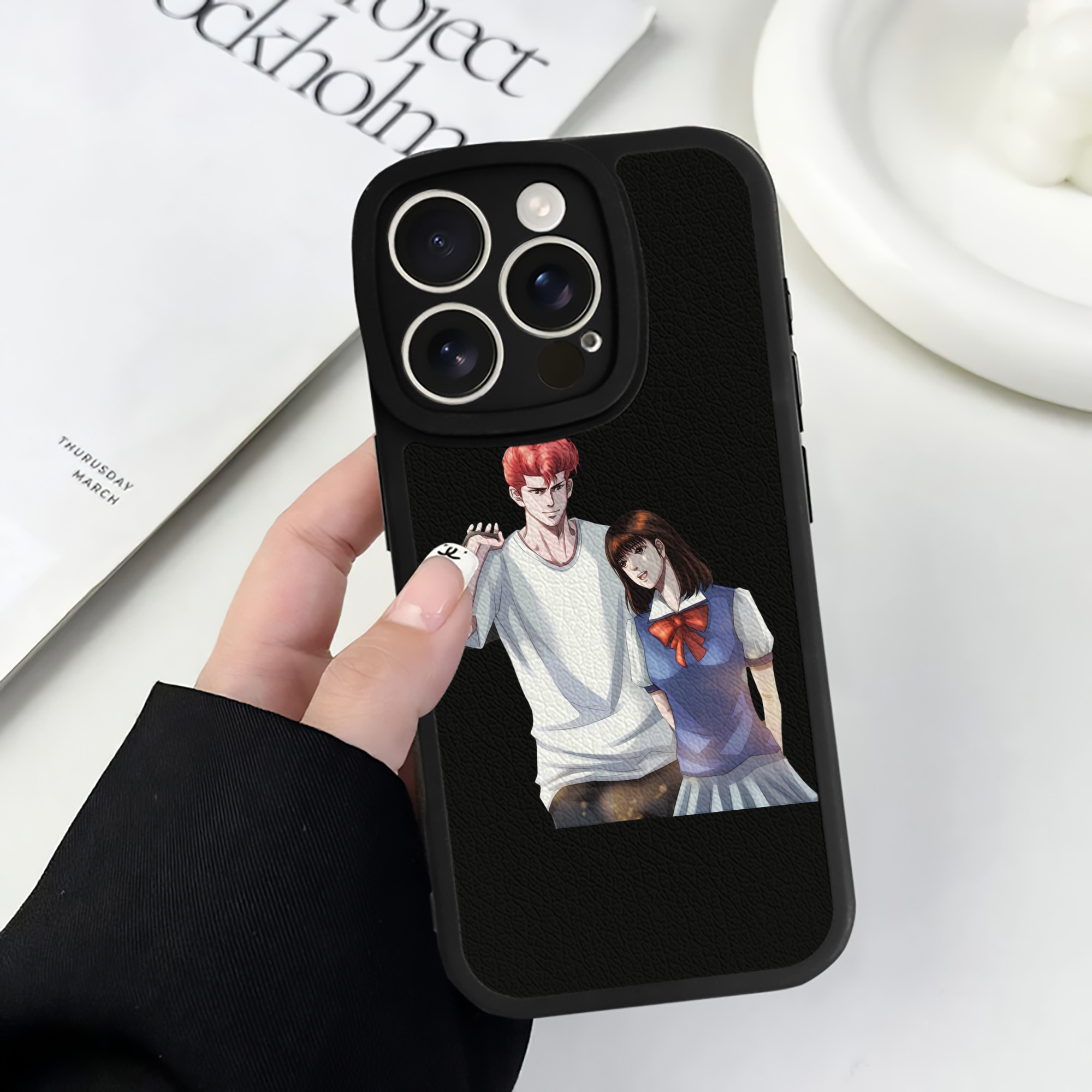（画像用） SLAM DUNK／スラムダンク 【iPhone 16シリーズ対応】シリコンスマホケース（レザー調） 材質：シリコン